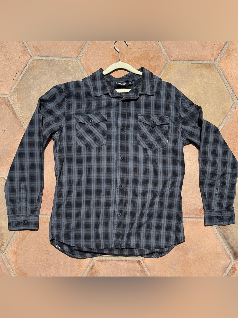 NWOT Vans Plaid Button Down Shirt